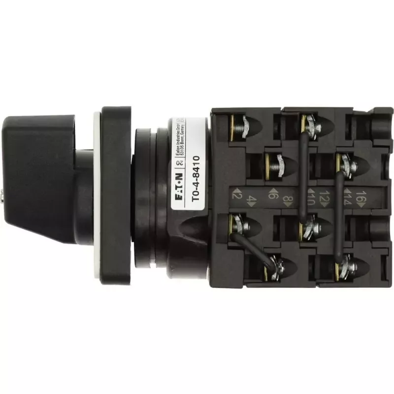 Eaton T0-4-8410/E 3-polige schakelaar, zwart/metallic 024604