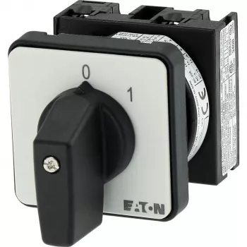 Eaton T0-1-15402/E 2-polige nokkenschakelaar, 20A, 690V AC, IP65, zwart 053092