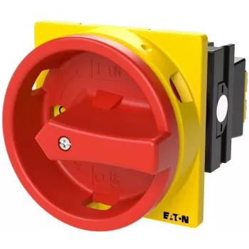 Eaton T0-1-8200/EA/SVB draaischakelaar, 1-polig, 20 A, 690 V AC, IP65, zwart/rood/geel 053110