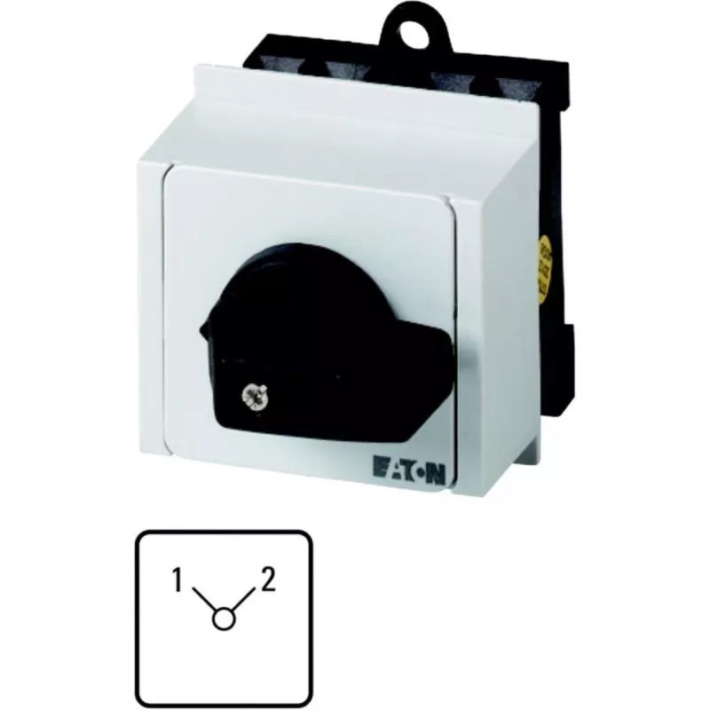 Eaton T0-3-8222/IVS 3-polige nokkenschakelaar, 20A, zwart/wit 060205
