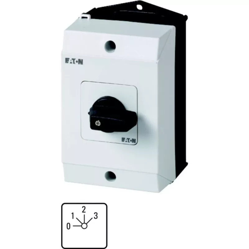Eaton T0-2-8241/I1 tuimelschakelaar, 1-polig, zwart/wit 207107