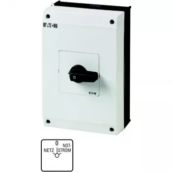 Eaton T5B-4-8902/I4 4-polige nokkenschakelaar, 20 A, 690 V AC, zwart/wit 207237