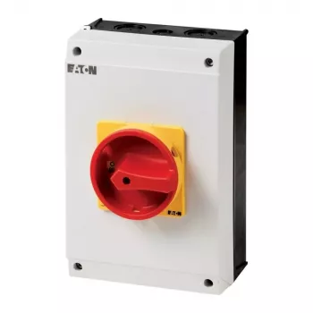 Eaton P3-63/I4/SVB/N 3-polige hoofdschakelaar met noodstopfunctie, 63 A, rood/geel 207349