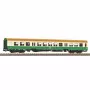 PIKO 28004 H0 Halberstadt middeninstapwagen beige-groen 2e klas DR