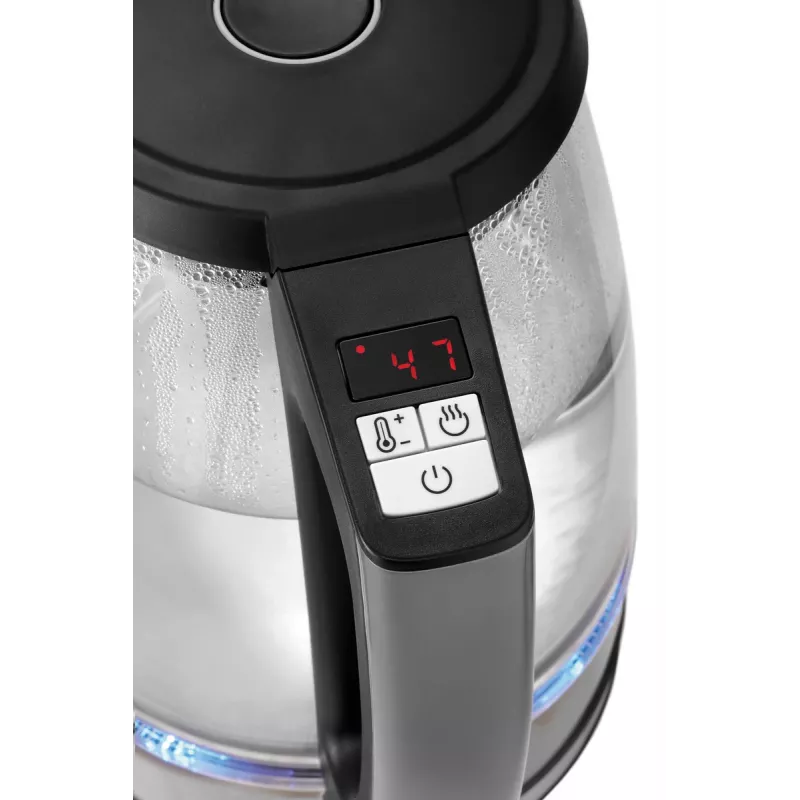 Bartscher glazen waterkoker 1,7L met 6 temperatuurinstellingen en LED-display 200135