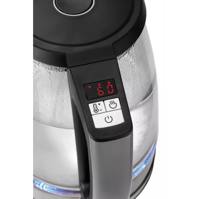 Bartscher glazen waterkoker 1,7L met 6 temperatuurinstellingen en LED-display 200135