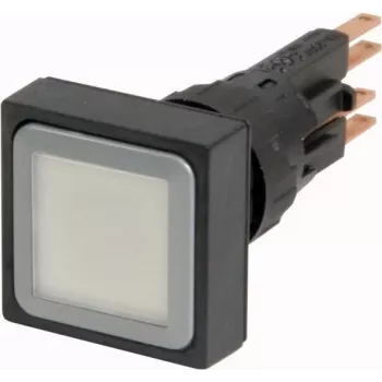 Eaton Q25LT-WS drukknopbediening, momentcontact, verlichte witte lens, zwarte knop, 22,5 mm, RMQ-Titan 086262