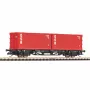 Piko TT 47727 TT container-draagwagen 2x20 DSR van de DR
