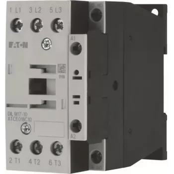 EATON DILM17-10 24V AC 50/60Hz vermogenscontactor, 3-polig, 17A AC-3, 1NO hulpcontact 277008