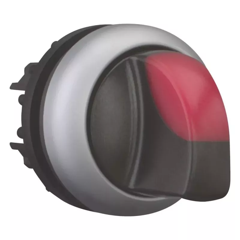 Eaton M22-WLK3-R verlichte draaischakelaar-aandrijving, 3 standen, rode draaiknop, 22,5 mm