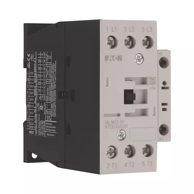 Eaton DILM32-01(RDC24) vermogenscontactor, 3-polig, 32 A, 24-27 V DC spoel, 1 NC hulpcontact 277306