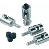 Reely stangverbinder voor draden, bowdenkabels, duwstangen tot 2 mm diameter (10 stuks, zwart) 180281