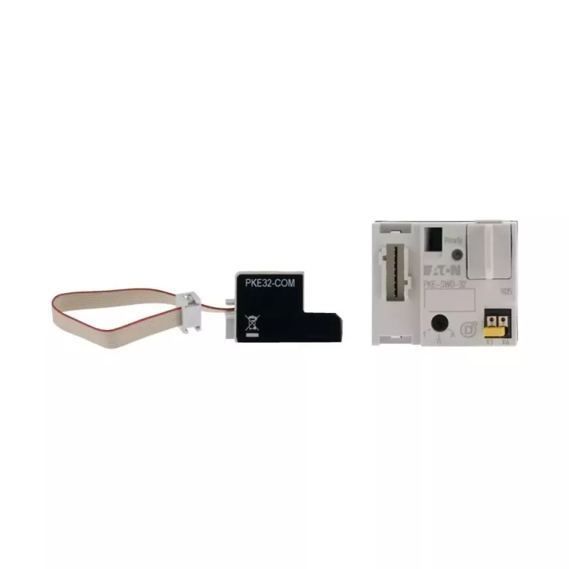 Eaton SmartWire-DT aansluitmodule voor PKE12/32 motorstarter, hand/auto-modus, 24V DC, IP20, zwart 126895