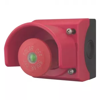 Eaton M22-SOL PV bedieningsschakelaar-lastscheider, 230V AC, 6A, 1NO+1NC, IP67/IP69K, met beschermring 150644