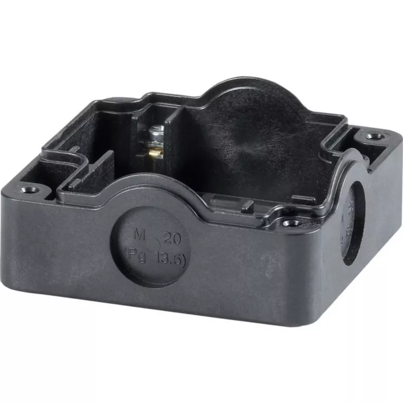 Eaton 229753 grondplaat voor schakelkast, schroefmontage, zwart, 85 x 85 x 101 mm