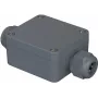 Bopla PK 101-211 universele behuizing, 58 x 64 x 34 mm, polyamide, zilvergrijs RAL 7001 38101200.MT2