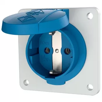 Mennekes 11031F Schuko-opbouwcontactdoos, 16 A, 230 V, IP54, blauw