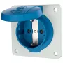 Mennekes 11031F Schuko-opbouwstopcontact, 16 A, 230 V, IP54, blauw