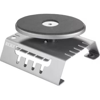 Reely FS9020C aluminium montagestandaard met 360°-draaischijf, in hoogte verstelbaar 83-139 mm, blauw/zilver