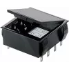 Bopla batterijhouder voor 4 AA (penlite) cellen met 9V-blok soldeeraansluiting, 65 x 65 x 21,5 mm, zwart 46600000