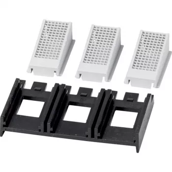 Eaton NZM1-XIPK klemmenafdekking voor NZM1, PN1, N1 vermogensschakelaars, 3-polig, IP20 voor / IP40 achter, zwart/grijs, 90 mm 266744
