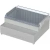 BOPLA RCP 3100 besturingsbehuizing, ABS-onderdeel, polycarbonaat deksel, lichtgrijs, 296 x 261 x 132,5 mm 41310109
