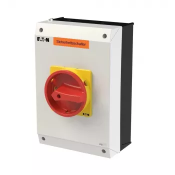 Eaton P3-63/I4-SI/HI11 2-polige hoofdschakelaar, 63 A, 690 V AC, grijs/rood 207363