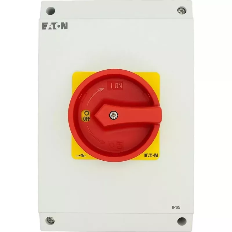Eaton P3-63/I4-SI/HI11 207363 2-polige draaischakelaar, grijs/rood