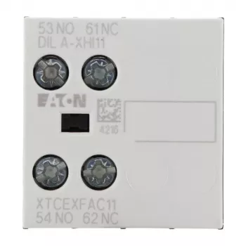 Eaton DILA-XHI11 hulpcontactblok - 1NO+1NC, schroefklemmen, frontmontage, 690V 276421