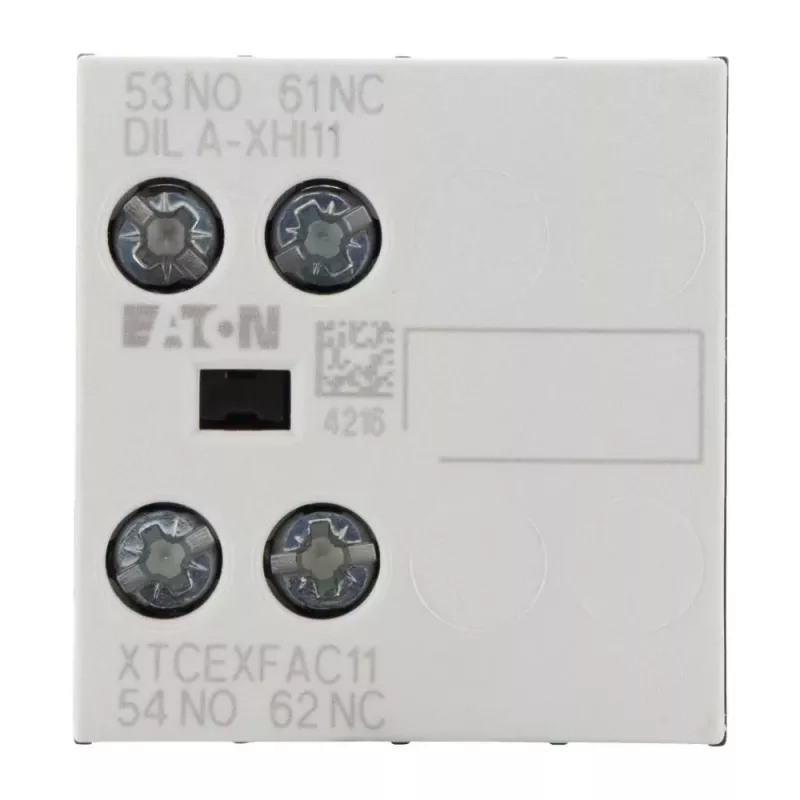 Eaton DILA-XHI11 276421 hulpcontactblok, 45 x 117 x 68 mm, -25 tot 60 °C, zwart/wit