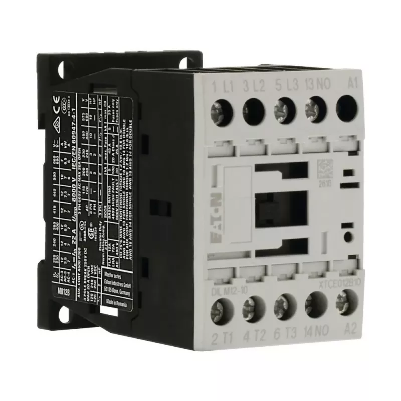 EATON DILM12-10 vermogensschakelaar 24V 50/60Hz 3-polig 12A 1NO hulpcontact 276834