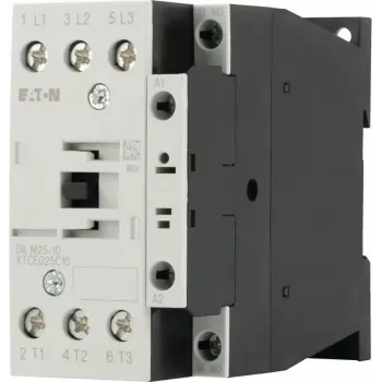 Eaton DILM25-10 24V 50Hz 3-polige vermogensschakelaar, 25 A AC-3, 11 kW, 1 NO hulpcontact, schroefklemmen, DIN-railmontage, IP00 277119