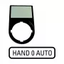 Eaton M22S-ST-D12 beschriftingsplaat voor keuzeschakelaar, 0-1, wit 216493