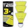 TALBOT torro Tech 350 nylon badminton shuttle, gemiddelde snelheid, geel/blauw, 1 stuk 479113