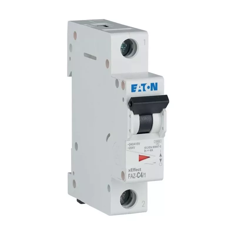 Eaton FAZ-C4/1 installatieautomaat type C, 1-polig, 4 A, 10 kA, DIN-rail 278553