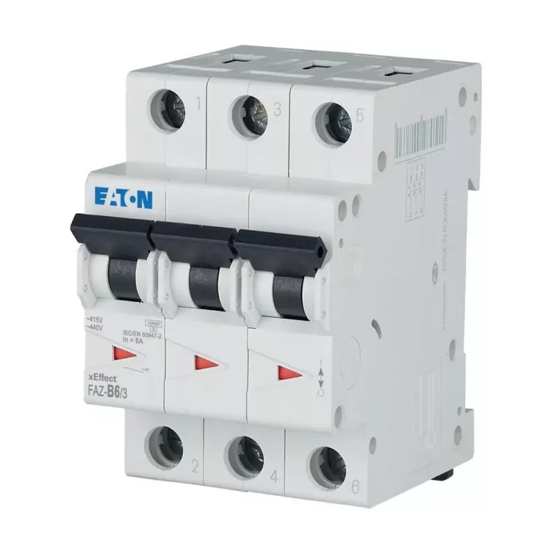 Eaton FAZ-B6/3 installatieautomaat type B 6 A 3-polig 10 kA 278841