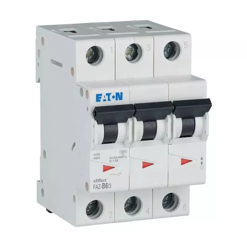 Eaton FAZ-B6/3 installatieautomaat type B 6 A 3-polig 10 kA 278841