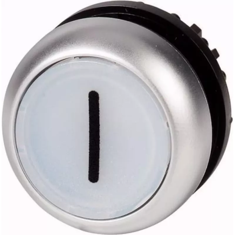 Eaton M22-DL-W-X1 drukknopschakelaar, zwart / metallic / wit 216942
