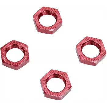 Reely 1:8 zelfborgende wielmoeren rood 4 stuks (1528382)