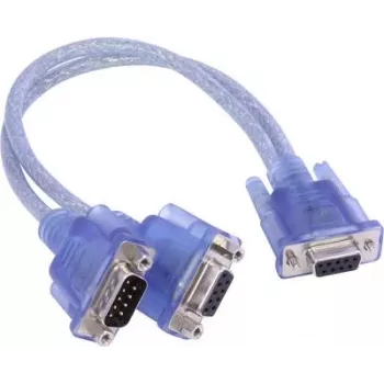 Ixxat Y-CAN-kabel, D-SUB9 stekker naar 2x D-SUB9 bus, 0,3 m, zwart 1.04.0076.00001