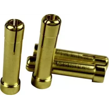 Reely adapterstekker 4mm goudcontactstekker naar 5mm goudcontactbus 1605782