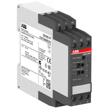 ABB CM-IWS.1P isolatiebewakingsrelais, 24-240 V AC/DC, 1-100 kΩ, 1 wisselcontact 1SVR740660R0100