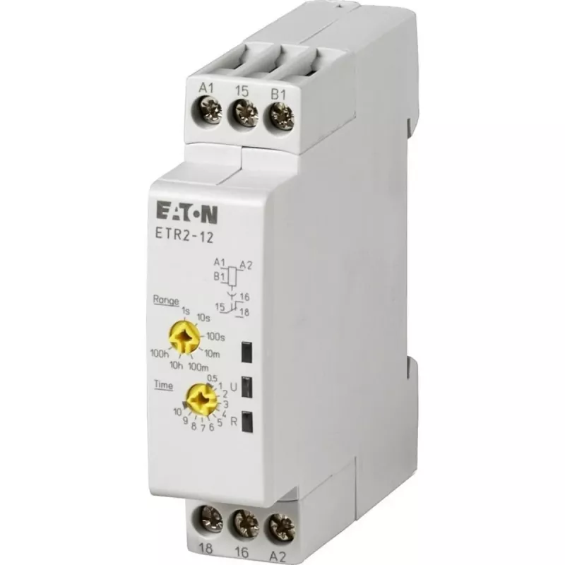 Eaton ETR2-12 multifunctioneel tijdrelais, 24-240V AC/DC, SPDT 262686