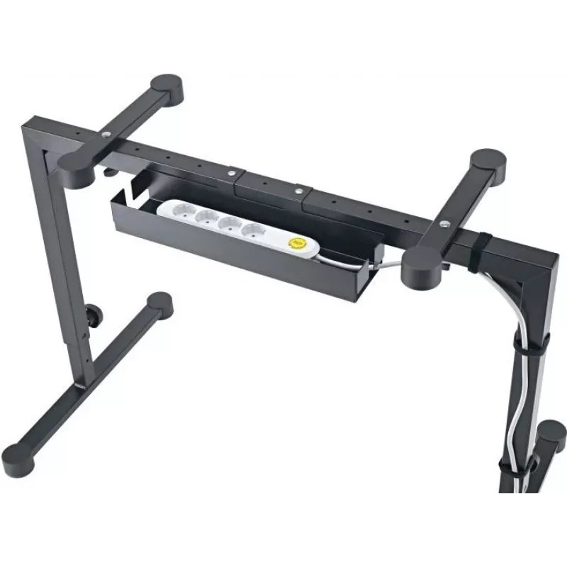 K&M 18808 kabelorganizer voor Omega keyboardstandaard - zwart 18808-000-55