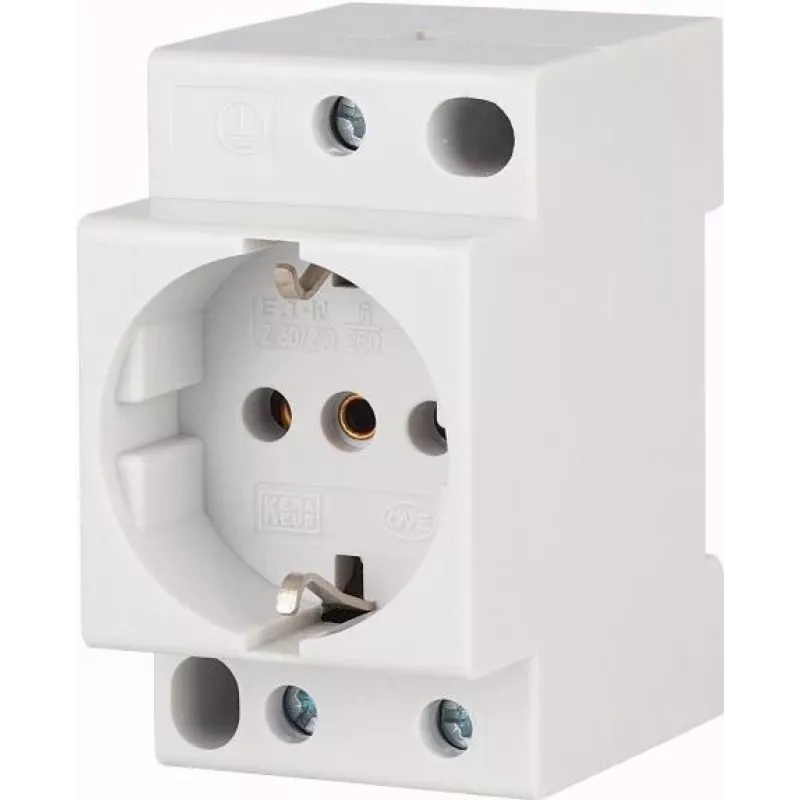 Eaton Z-SD230 Schuko-contactdoos voor DIN-rail 10/16 A, 250 V AC, zonder klapdeksel 266875