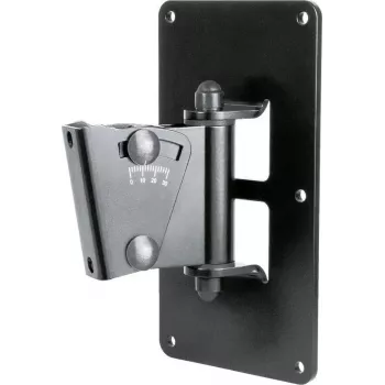 König & Meyer 24481 wandgitaarhouder voor akoestische, elektrische en basgitaren, zwart, staal, 25 kg draagvermogen 24481-000-55