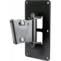 König & Meyer 24481 wandgitaarhouder voor akoestische, elektrische en basgitaren, zwart, staal, 25 kg draagvermogen 24481-000-55