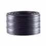 Helos 4-aderige platte telefoonkabel, AWG28, zwart, 25 m (76106-25)