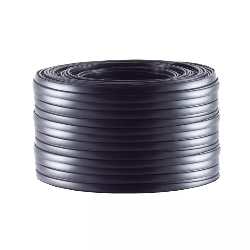 Helos 4-aderige platte telefoonkabel, AWG28, zwart, 25 m (76106-25)