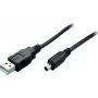SHIVERPEAKS USB 2.0 mini-kabel, USB-A stekker naar mini USB-B stekker, 2,0 m, zwart 11004996